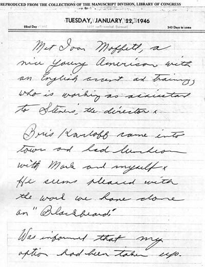 Val Lewton Journal Entry